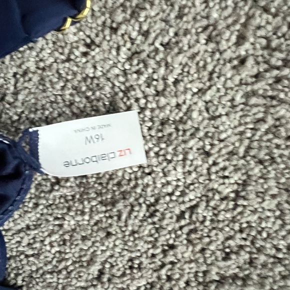 Liz Claiborne Navy Swimsuit - Picture 4 of 6